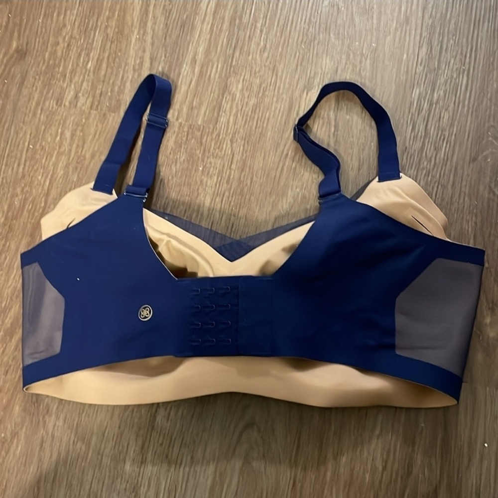 Honeylove Mesh Accent Bra, Black, Blue And  Beige. - Picture 5 of 10